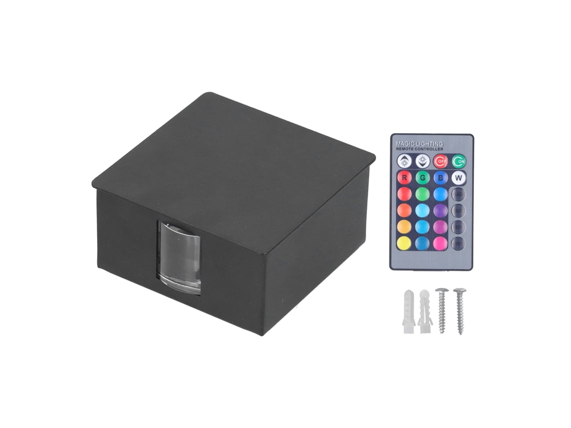 Lámpara De Pared Led Rgb Con Control Remoto 3w, Luz Decorativa Moderna Para Sala Estar, Hotel, Villa