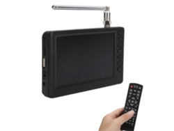 Televisor digital portátil Leadstar de 5 pulgadas con FM y soporte para ATV, minitelevisor de alta resolución, enchufe UE 110-220 V Chennnls
