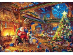 Rompecabezas de Navidad para adultos, 1008 piezas, rompecabezas de Navidad, rompecabezas de Papá Noel para niños, 27,56 x 19,69 pulgadas, juguete de desafío, juego educativo CHRONUS