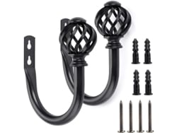 2026-43475-ganchos De Cortina De Metal Ligero Linjou, Modelo De Nido Negro Para Hogar Y Oficina