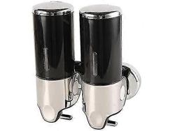 Dispensador de jabón doble de pared para champú, acondicionador, gel de ducha, loción y jabón de baño The Rosewell
