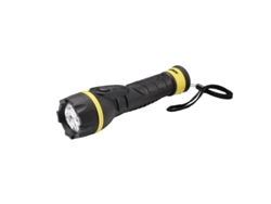 Linterna led 1 watt. con goma antideslizante protección ip44. 55 lumenes 2 baterias aa (no incluidas)