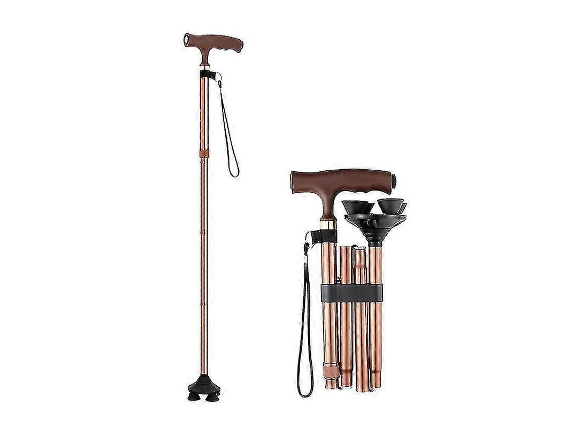 Bastones plegables, bastones para hombres con discapacidad, bastón ajustable de aluminio.