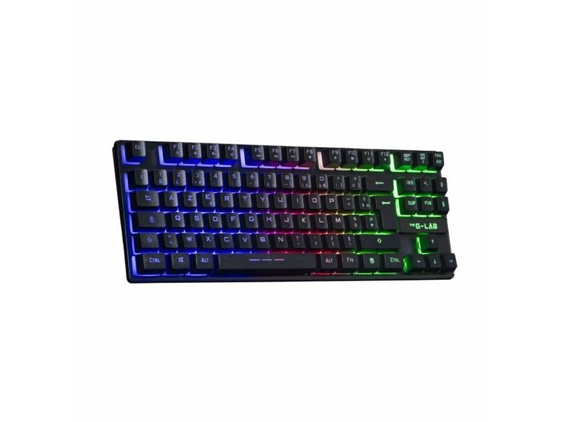 Teclado Gaming THE G-LAB KEYZ CAESIUM TKL WIRELESS Negro AZERTY