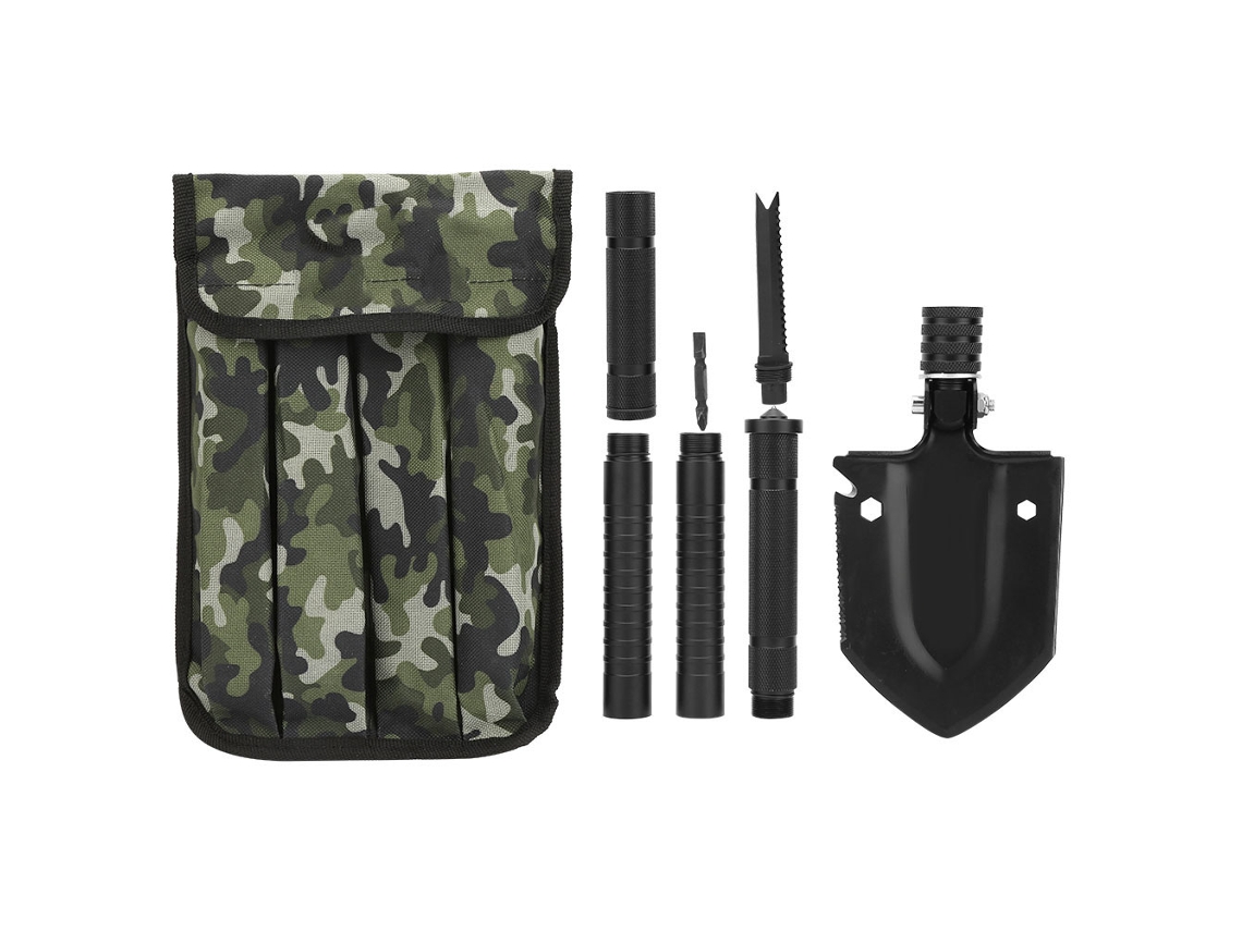 VPMKP-Pala militar plegable multifuncional para supervivencia, acampada y emergencias.