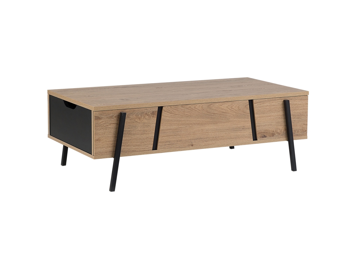 Mesa auxiliar BELIANI Blackpool de Tablero de partículas Madera clara 59x107x37