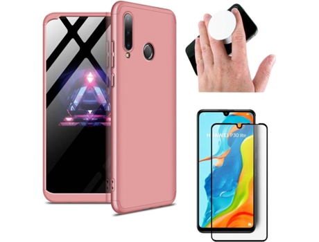 Carcasa, Protector y Popsocket Huawei P30 Lite Slim armor 360º Rosa