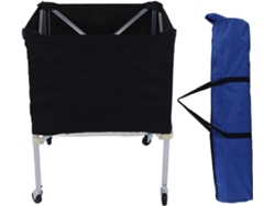 Chariot De Rangement Portátil Plegable Con Ruedas Para Baloncesto, Fútbol, Voleibol