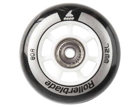 72/80A Packsg56 Mm Sp 8 Units Prateadorollerblade