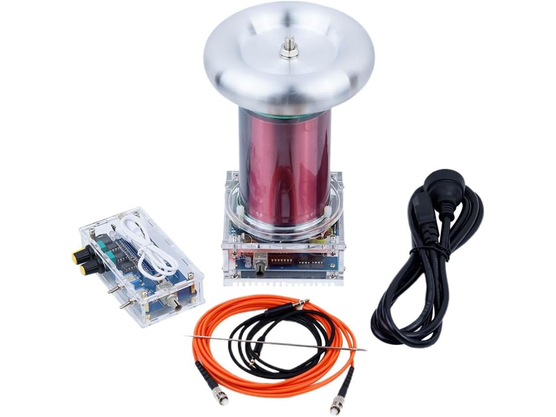 Generador De Alta Frecuencia Diy Terminado Ac110-240v Sstc Bobina Musical 250w Longitud De Arco 20cm