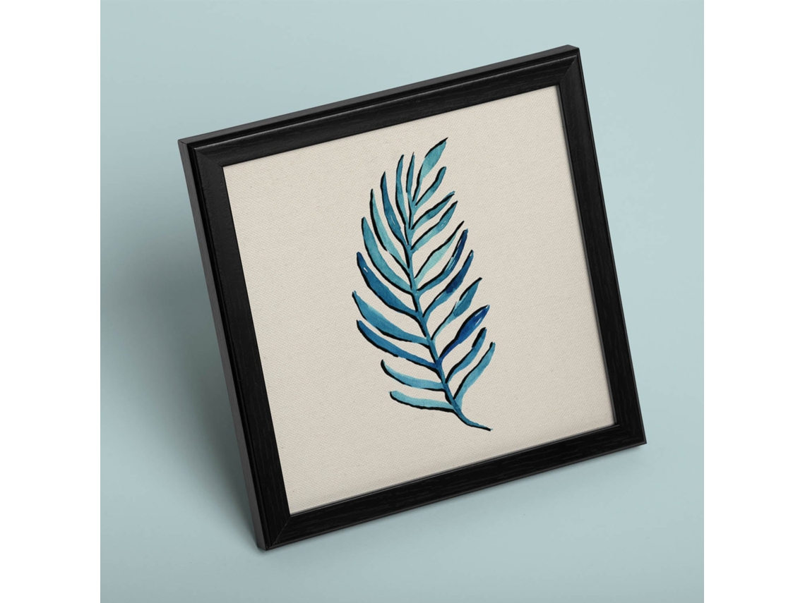 Póster NACNIC de Flores y Naturaleza. Cuadrada Aire Puro, Ilustrada con Dibujos A Color.