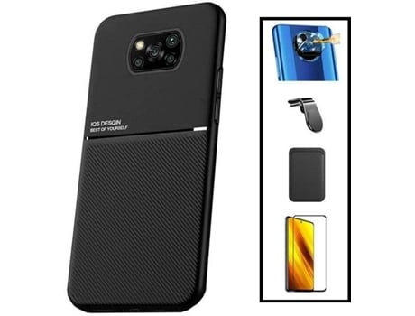 Funda, Protector y Soporte Xiaomi Redmi Poco X3 Pro PHONECARE Magnetic Lux Negro