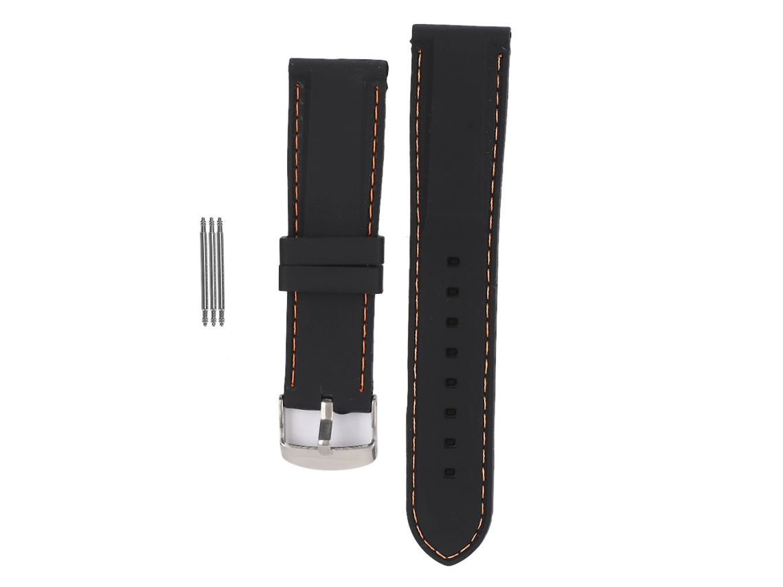 Correa De Repuesto Ajustable De Silicona De 22 Mm Para Reloj: Duradera Y Cómoda.