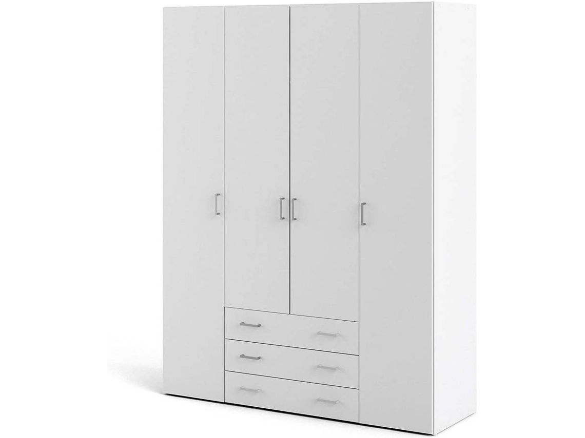 Armario DMORA Blanco (Laminado Lacado - 154x200.4x49.5 cm)