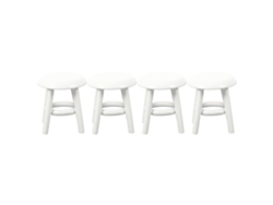 Taburetes De Madera Para Minicasa, Taburetes Pequeños Para Minicasa, Accesorios Para Minicasa