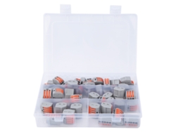 Yncm2026-60pcs Conector De Cable Eléctrico Reutilizable Terminal Bloque Palanca 2/3/5 Huecos Pct-212/213/215 Con Caja