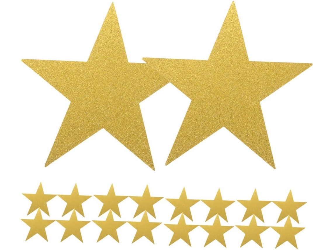 80 Recortes De Estrellas De Papel Para Decoraciones Colgantes De Fiestas Diy