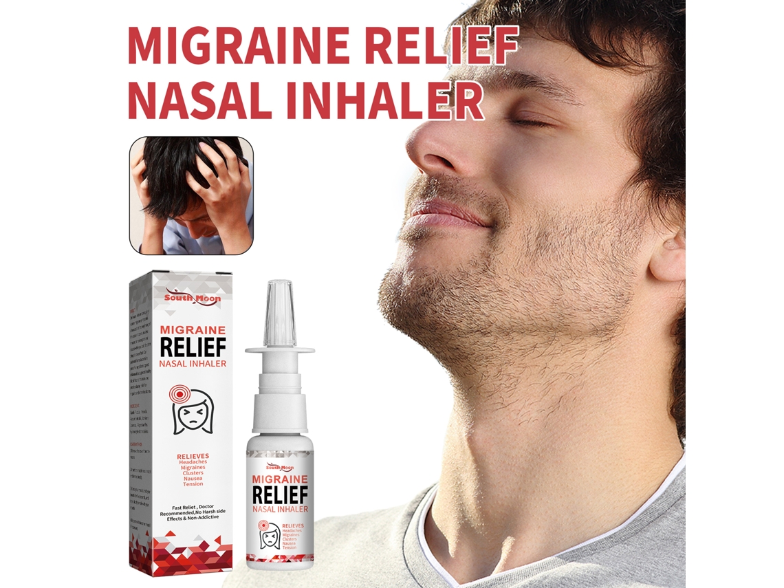 Inhalador nasal para el alivio de la migraña, spray de acción rápida para el alivio de las molestias nasales con xanthium y propóleo.
