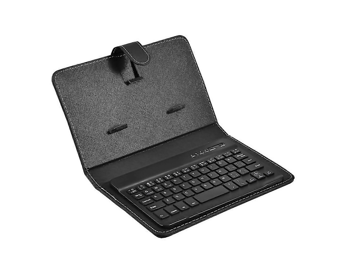 Mini teclado inalámbrico Bluetooth con revestimiento de cuero PU Nostalgia88
