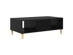 Mesa de centro HARLANV1 en roble negro, 102x55x35 cm.