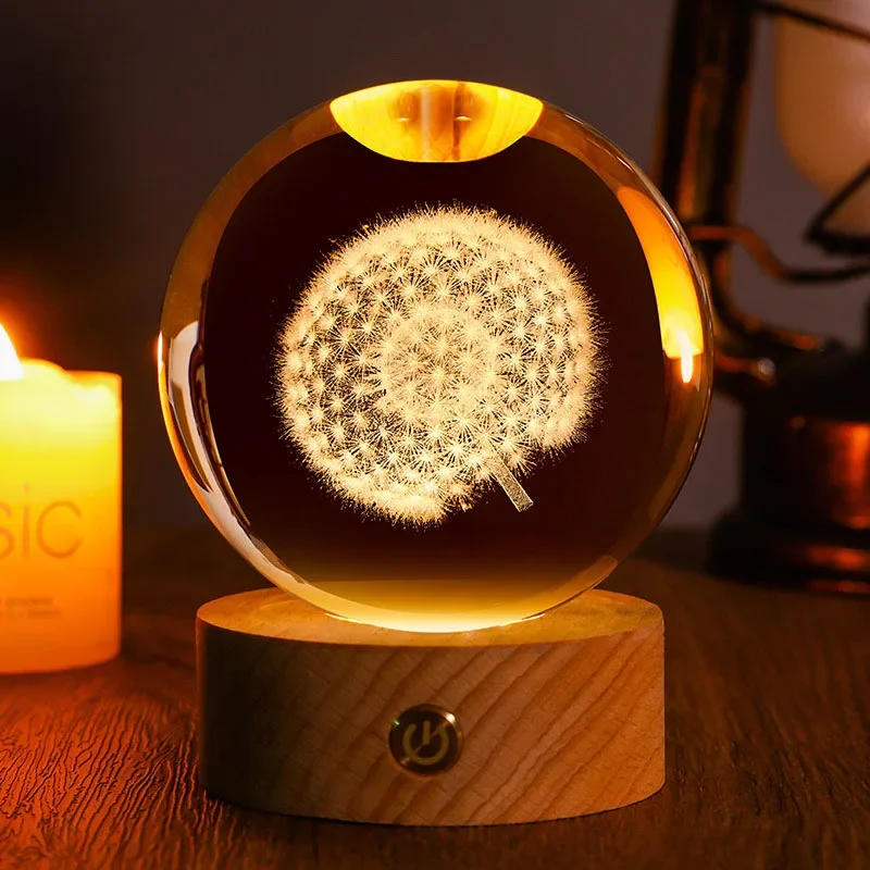 (estilo 11 60 Mm) Bola De Cristal De 60 Mm Grabada Con Láser 3d