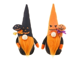 2 Peluches De Gnomos De Halloween Sin Rostro Para Decorar Estantes Y Platos Escalonados.