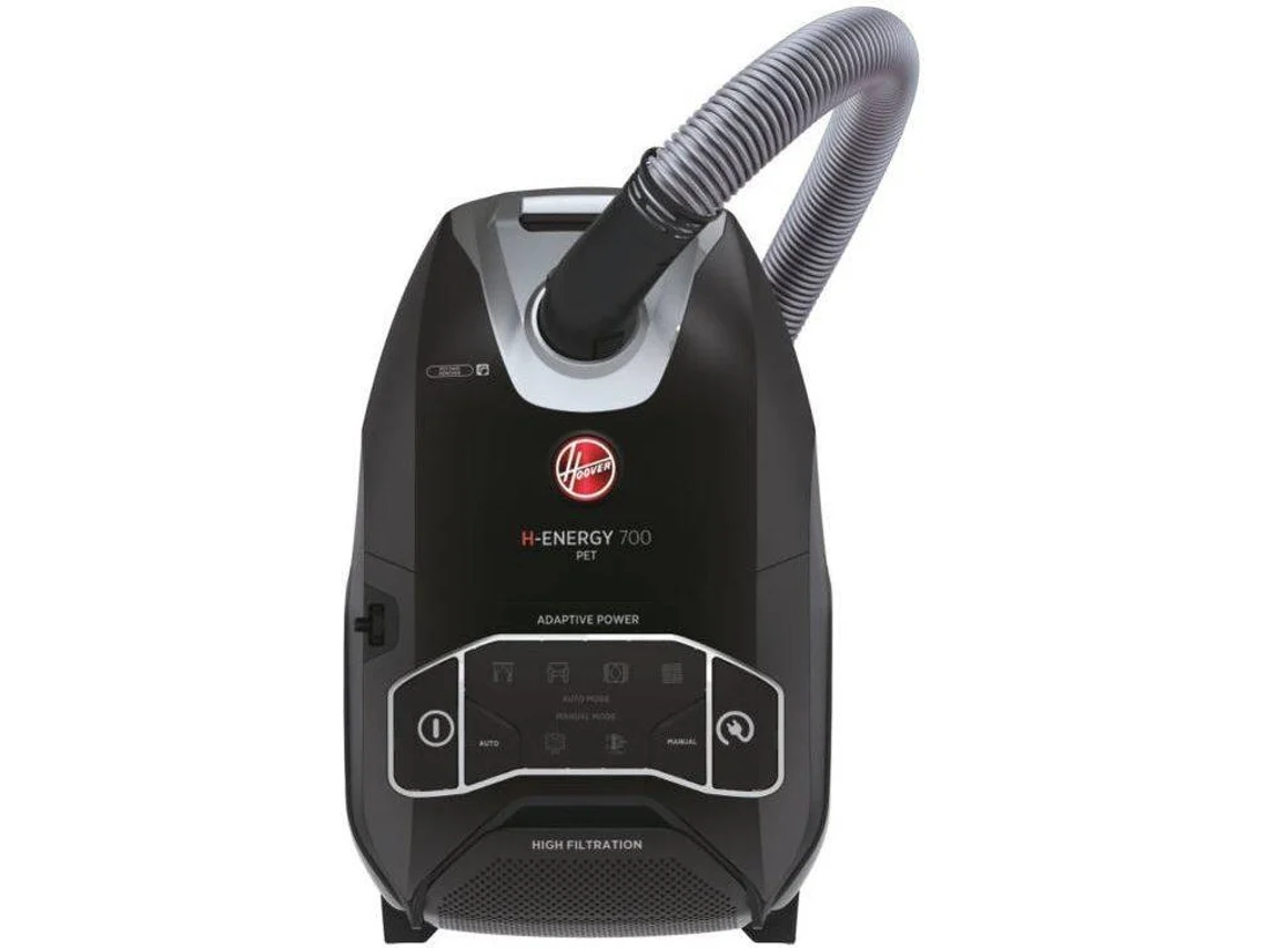 Aspiradora con bolsa HOOVER HE720PET 011 (65 dB - Bolsa de polvo 5 L)