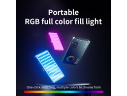 Luz Led Rgb Portátil 10w 2500k-9000k Dimmable Efectos De Escena Batería Integrada Para Vlog Streaming Productos