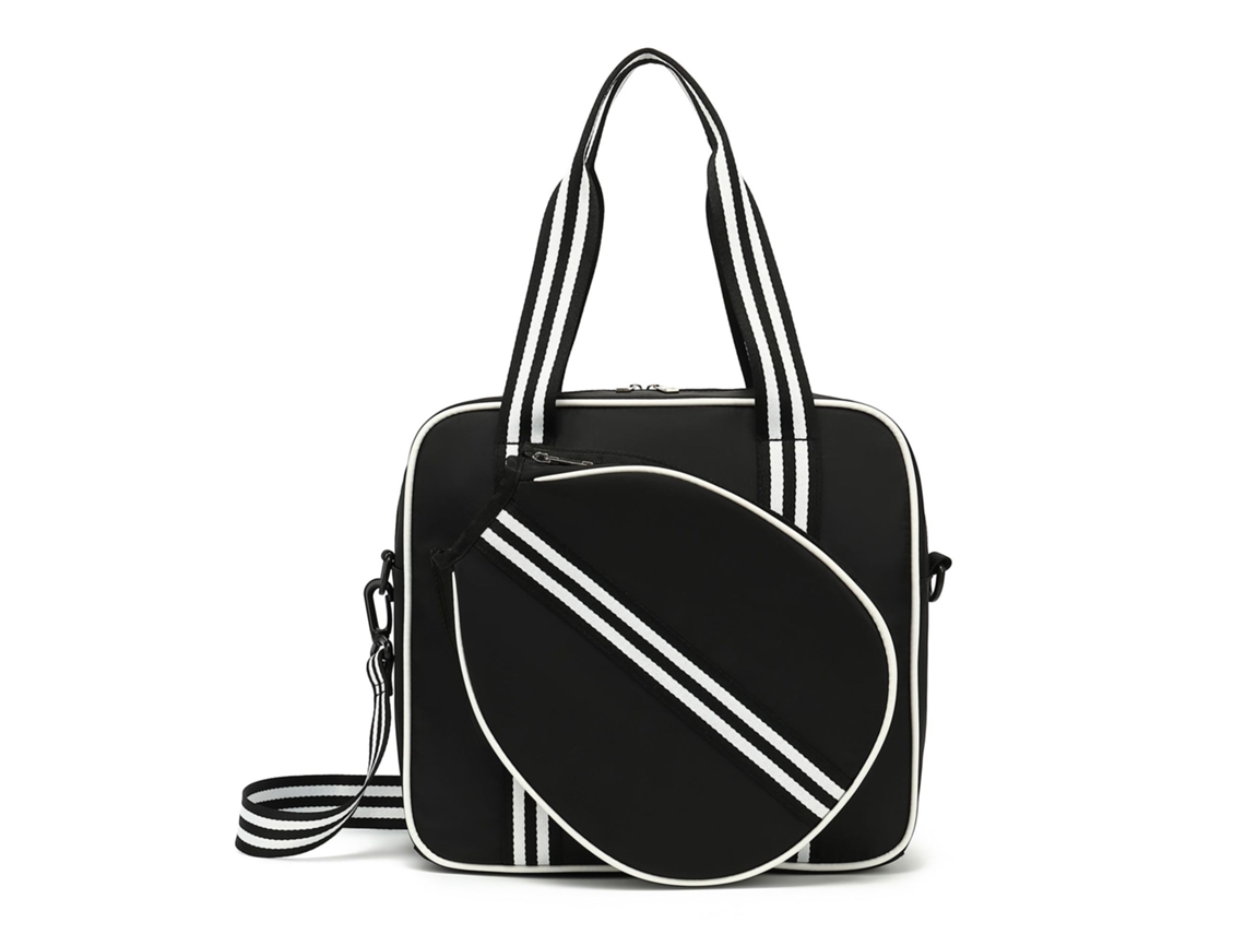 Bolso de hombro Peak Racquet con correa ajustable, negro, Hexinyigjly