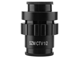 Lente Objetivo Auxiliar De 0,5x Para Microscopio Estereoscópico Con Adaptador De Montura C De 1/2" Para Cámara Digital Trinocular Szm