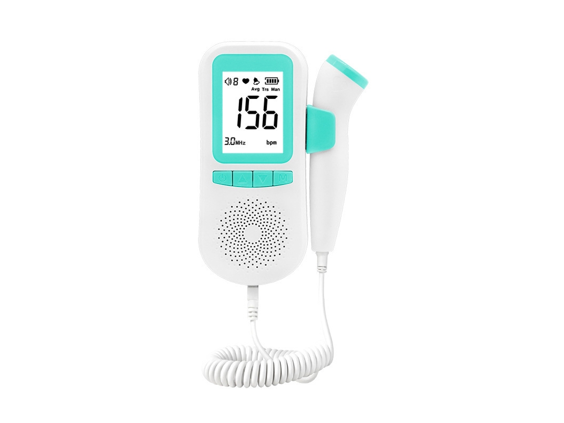 Doppler Fetal Digital Con Pantalla Verde Seca Para Ecografía, Controle Su Embarazo Con Tranquilidad.