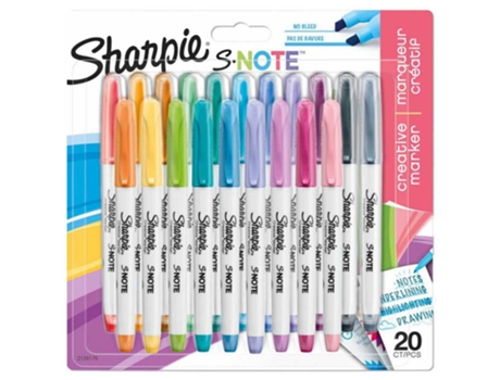 Sharpie Bolígrafos de Feltro Creatie S-Note 20 Unidades