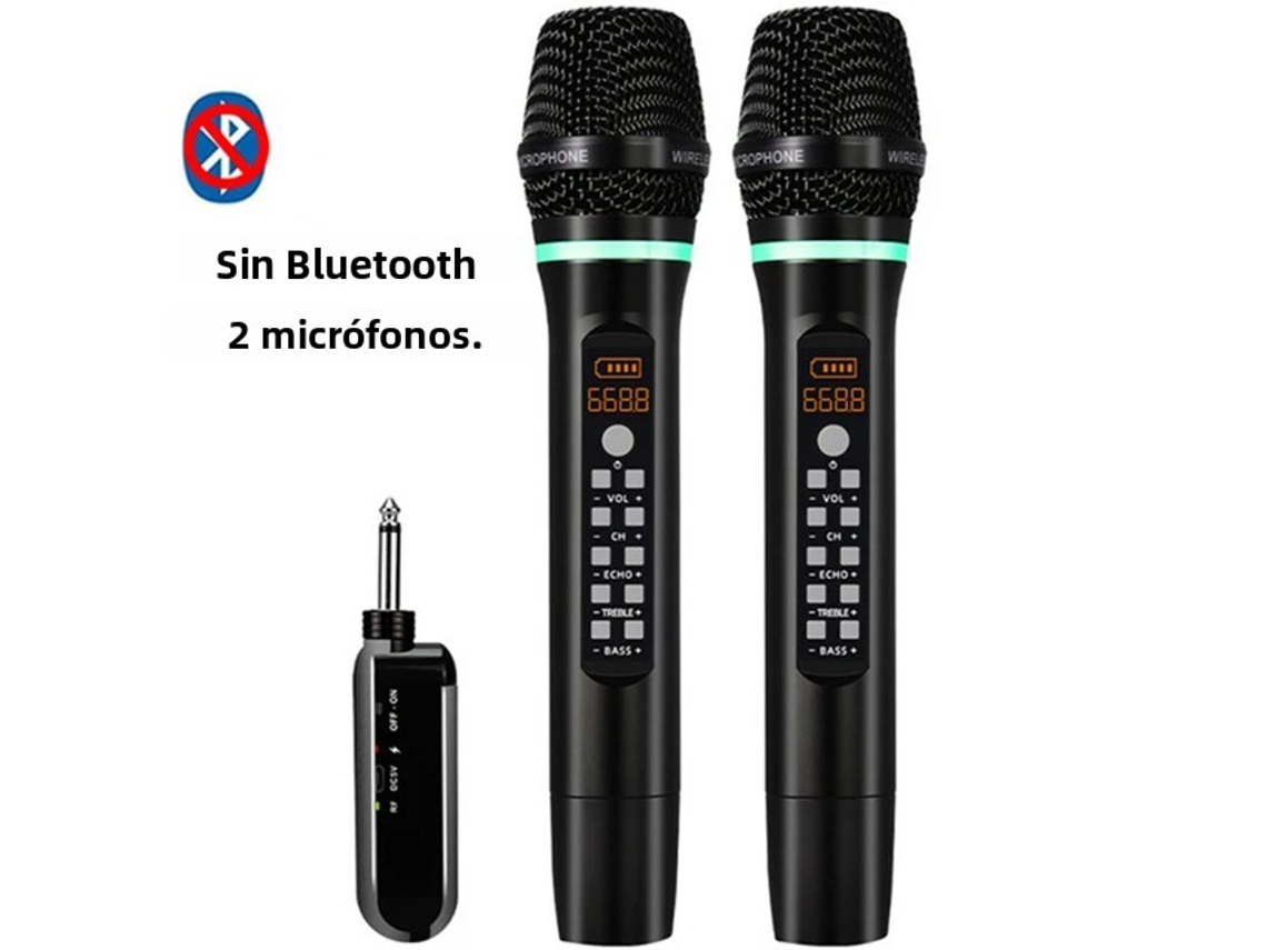 Micrófono inalámbrico de mano UHF Bluetooth profesional Mdug (dos juegos sin Bluetooth)