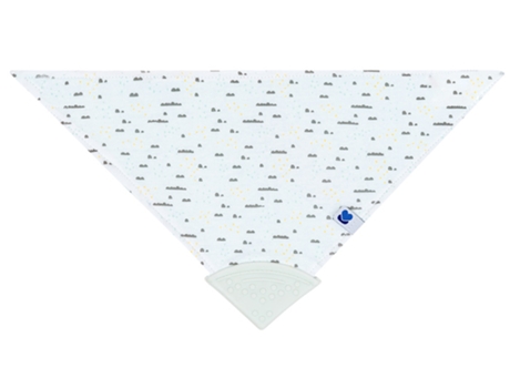 Babero Bandana con Mordedor KIKKA BOO Estampado Savanna Menta