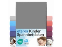 Sábanas Ajustables Etérea Elástico Colchones Hasta 25 Cm 60x120 - 70x140 Cm Gris