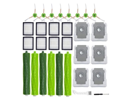 30 peças saco de filtro de escova lateral principal para irobot roomba j7 j7+ i7