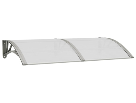 Marquesina de Puerta Policarbonato VIDAXL Gris (150x75 cm)