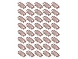 40 Clips De Peluca De Acero Inoxidable Con 9 Dientes, 32mm Marrón Claro Para Extensiones De Cabello Y Pelucas