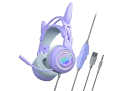Auriculares con cable SEMD X-Ej013 (Over Ear - Micrófono - Cancelación de ruido - Púrpura)