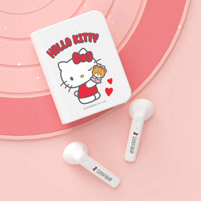 Auriculares Inalámbricos Bluetooth (hello Kitty) Con Controles Táctiles Y Cancelación De Ruido Para Deportes