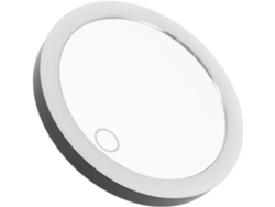 Miroir De Maquillage Led Portátil Con Triple Ventouse Grossissement Éclairage Naturel Rechargeab...