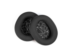 Almohadillas para auriculares Steelseries Arctis 9, de malla de esponja suave, con estampado blanco.