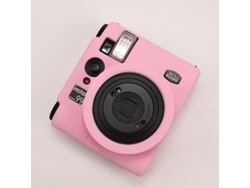 Funda protectora de color liso para Instax Mini 99. Funda de silicona suave y resistente a impactos. Yunzii color rosa cereza.