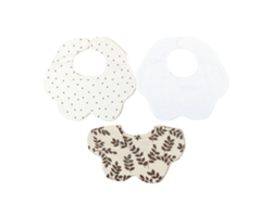 Juego de 3 baberos de algodón para bebé, estampados, bandana, bufanda, babero de dentición transpirable y toalla de saliva para alimentación y protección.