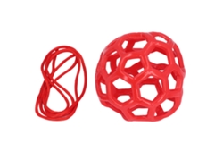 Pelota Colgante De Goma Suave Y Ligera Para Alimentar Caballos Y Cabras - Juguete Para Heno - Rojo