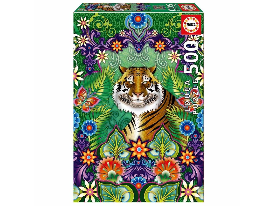 Puzzle EDUCA de 500 Piezas Tigre de Bengala de Catalina Estrada 19912