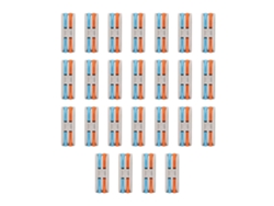 25 Conectores De Empalme Compactos De 4 Puertos Con Resorte Para Cableado De Automóviles Y Edificios.