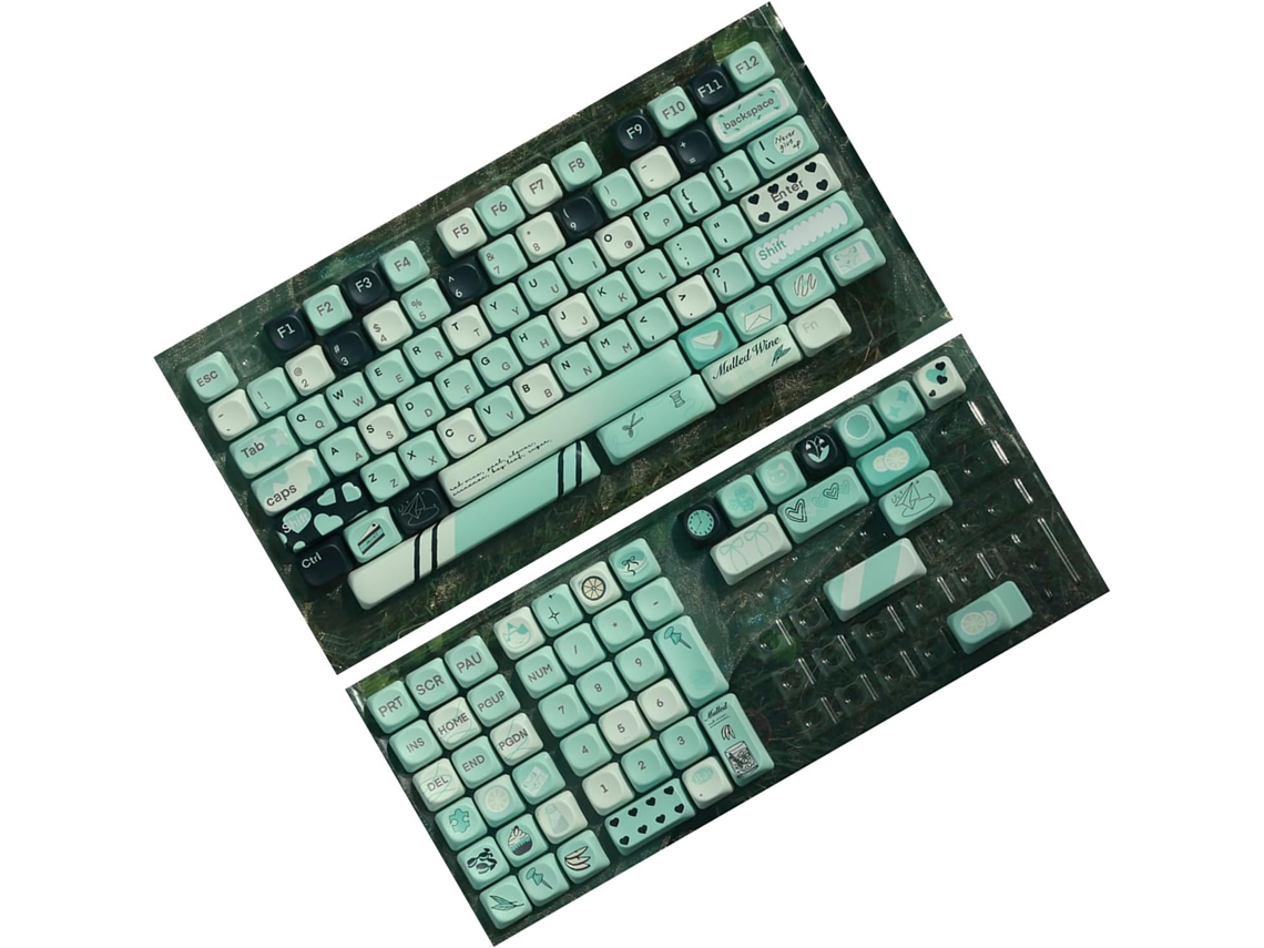 Juego De 131 Teclas Decorativas Para Teclados Mecánicos Gmk67 81 87 104 108