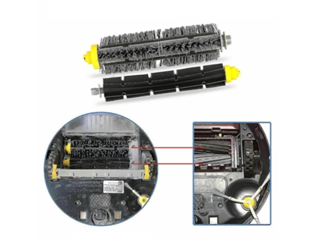 8 unids/set cepillo de filtro de aspiradora accesorios de repuesto para Irobot Roomba 600