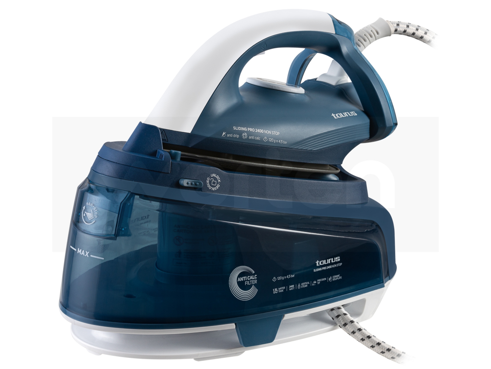 Centro de Planchado TAURUS Sliding Pro 2400  (Presión: 4,5 bar)